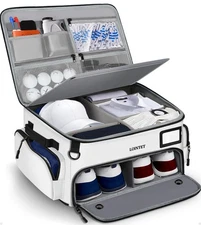 Golf Trunk Organizer, Waterproof Car Golf Locker with Separate Ventilated Com...