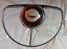 1949 1950 Ford Custom Steering Wheel Horn Ring Oem Emblem Button Vintage Used