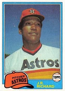 J.R. Richard 1981 Topps 350 Houston Astros Baseball Card