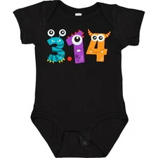 Inktastic Monsters Like Pi- Pi Day Numbers Baby Bodysuit 3 14 March 14th Math