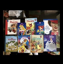 Vintage Disney Books X9 Hardbacks Cinderella Bambi Pinocchio Mary Poppins 1990s 