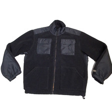 vtg Polo Sport Ralph Lauren black Full Zip Fleece Size m Made in USA