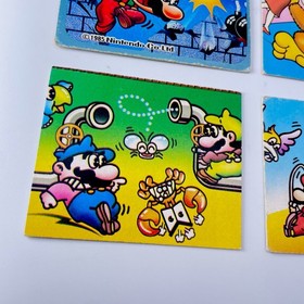 1985 Nintendo Famicom Vintage Menko Card 4pc Set Mario Bros Donkey Kong Jr AMADA