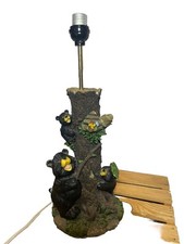 Adorable 16"H 'Ceramic Bear Family n' the Bees/Beehive Dresser Lamp - 7ft. Cord