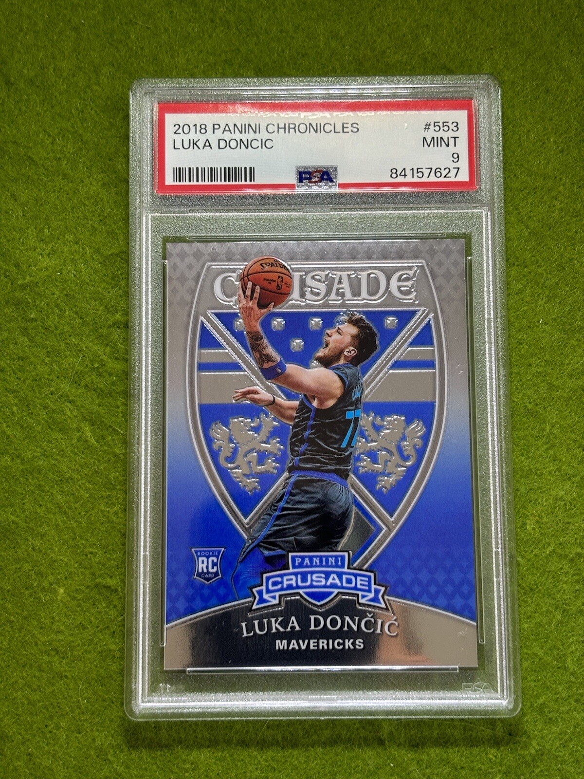 Luka Doncic ROOKIE CARD PSA 9 SILVER CHROME RC MAVERICKS 2018 Chronicles CRUSADE view 15