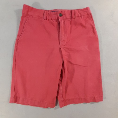 Polo Ralph Lauren Shorts Boys 16 Red Chino Coral Flat front Preppy w/ Belt - Picture 2 of 11