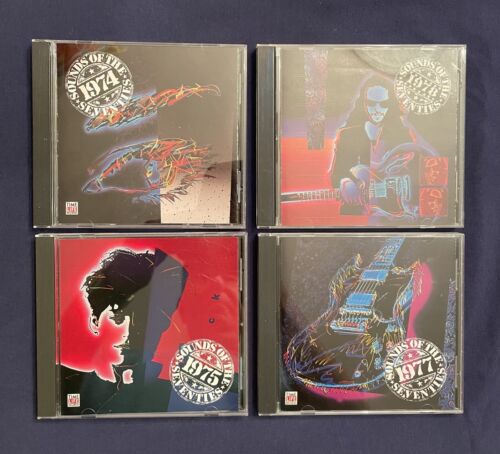TIME LIFE - Sounds Of The Seventies - 4 CD LOT - 1974, 1975, 1977 & 1978 -Used