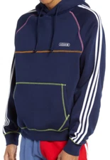 ADIDAS ORIGINALS $70 Men's Trefoil Hoodie Contrast Stitch Sweatshirt NEW GN3893
