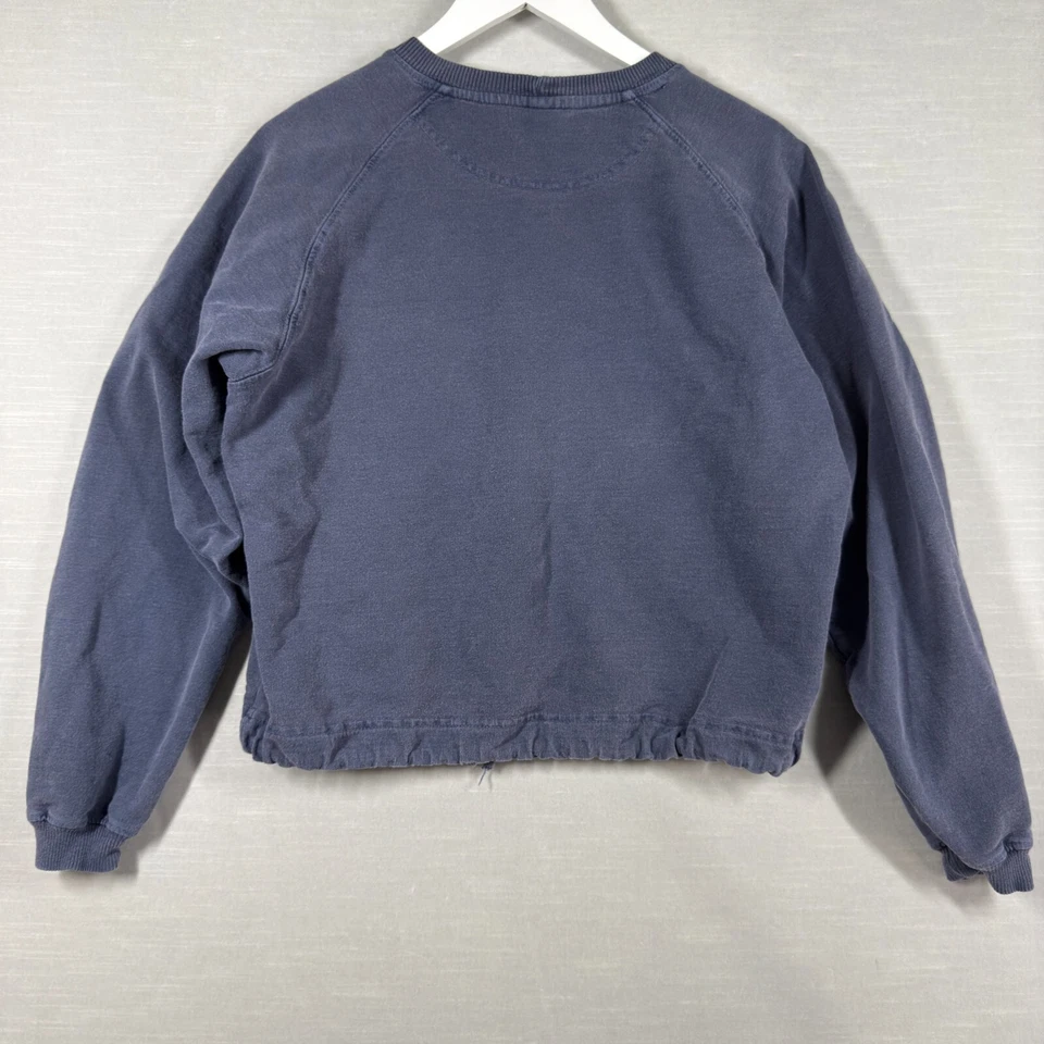 Sudadera Columbia Vintage Mujer Mediana Azul Cordón Cintura EE. UU. Manga Larga Foto 2 de 4