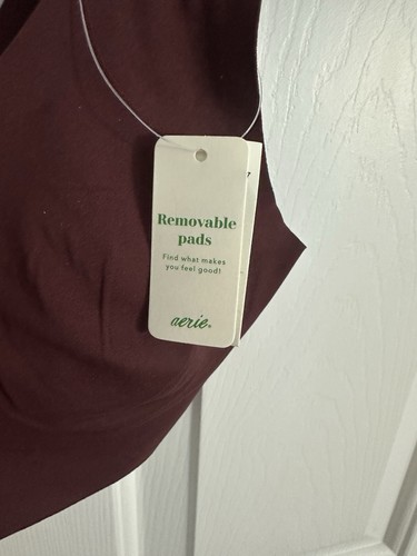 Aerie Bra Womens XS Real Me Wireless Seamless Burgundy NWT - Picture 6 of 9