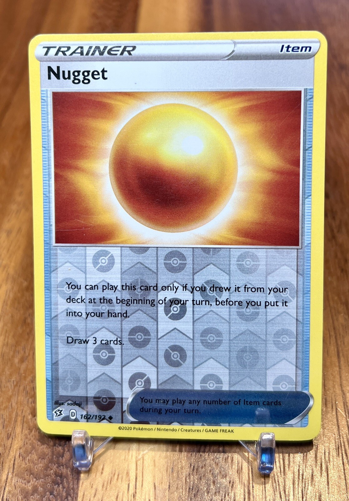 Nugget 162/192 Reverse Holo Rebel Clash Trainer Item Pokemon Card NM