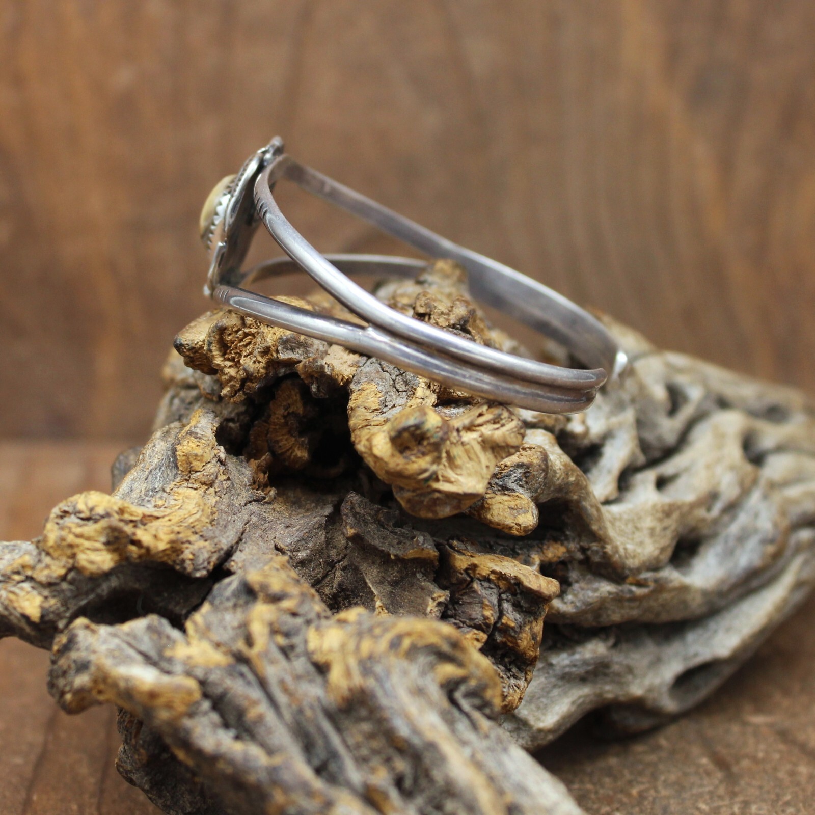 Sterling Silver Split Shank Abalone Cuff Bracelet - image 3