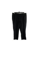 CHICO'S 1 M-8 BLACK STRETCH CARGO CAPRIS PANTS