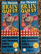 Brain Quest for Threes by Chris Welles Feder and Brain Quest Editors 1999,...