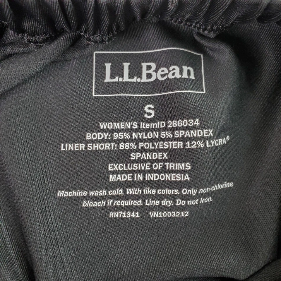 LL Bean Cycling Padded Liner Shorts Womens Small Black Comfort Mountain Bike - Image 4 of 4