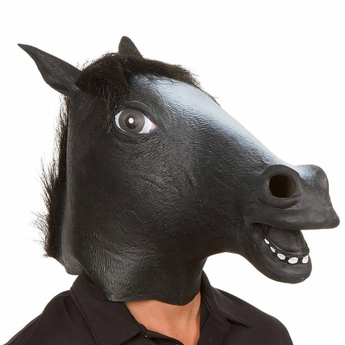 5 Type Latex Mask Horse Head Animal HeadCreepy Halloween Costume Theater Party A - Picture 6 of 8