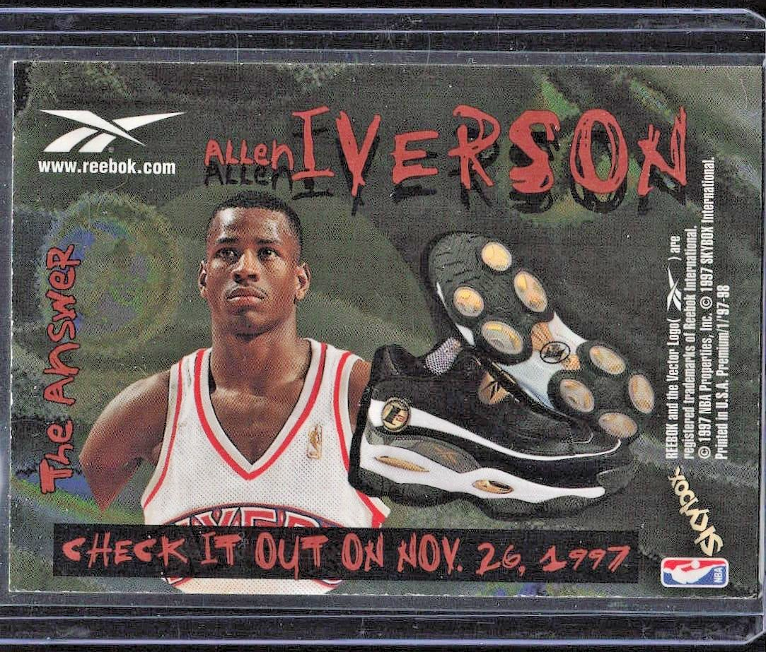 1997-98 Skybox Premium Reebok Chase Bronze #100 Allen Iverson