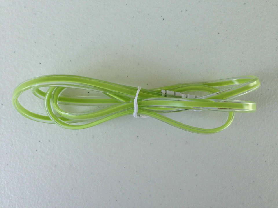 FLAT 3.5mm audio stereo aux auxiliary male cable jack FOR pc ipod iPhone 4s 5c 6 - Image 2 of 4