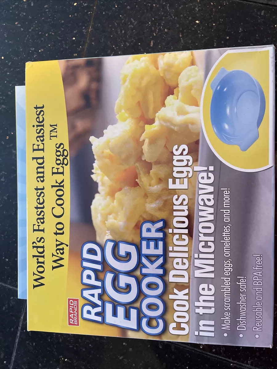 Rapid Egg Cooker, Microwave Scrambled Eggs & Omelettes in 2 Minutes, Perfec