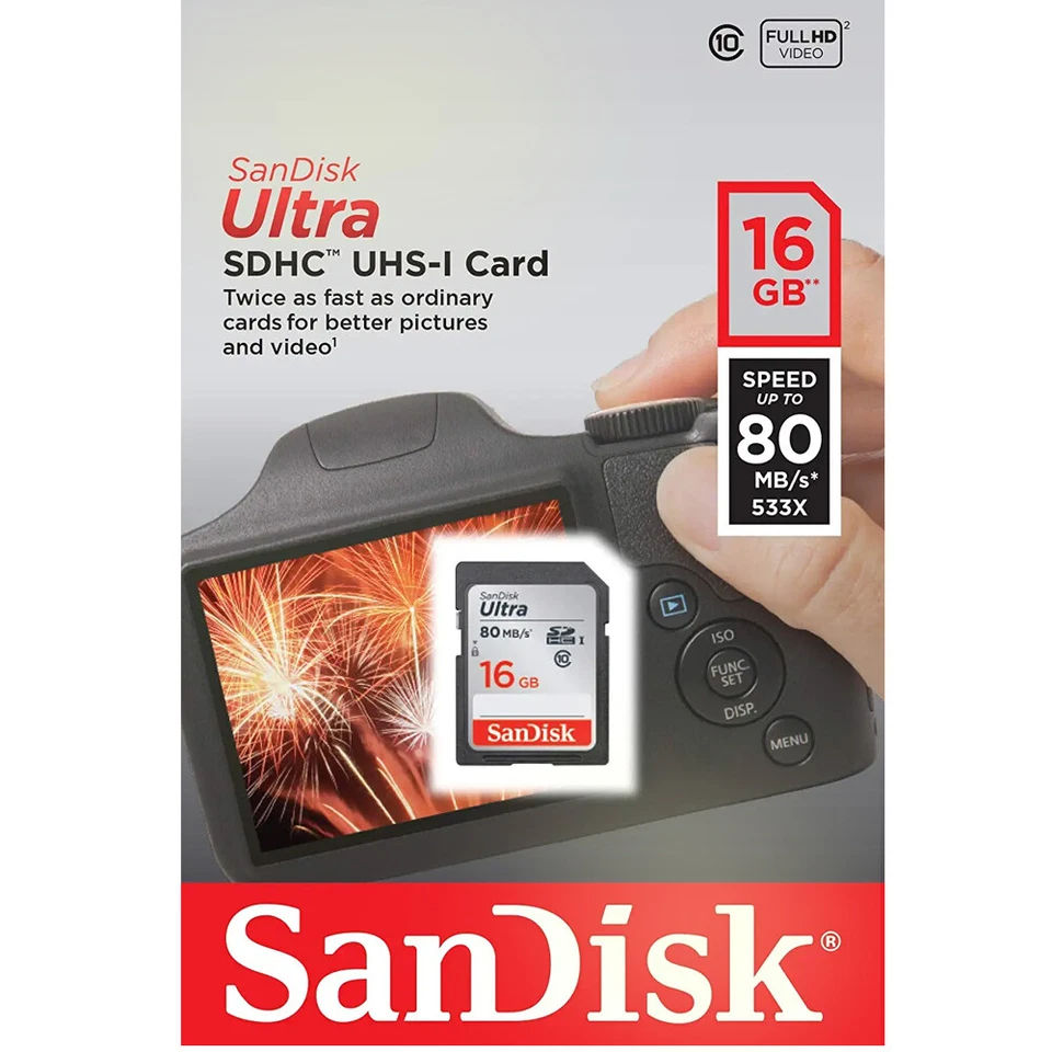 Tarjeta de memoria SanDisk 32 GB Ultra UHS-I SDHC de hasta 80 MB/s Foto 4 de 4