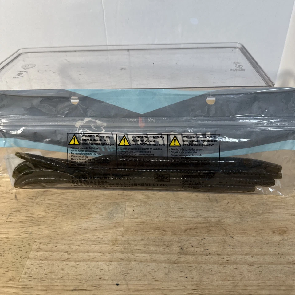 Gary Yamamoto 10” OKI Gusano Flotador - Calabaza Verde Negro Flk (6) Nuevo. CPIX Foto 3 de 4