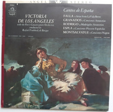 Victoria de Los Angeles, Cantos de Espana (Fruhbeck de Burgos) EMI Angel S-35937