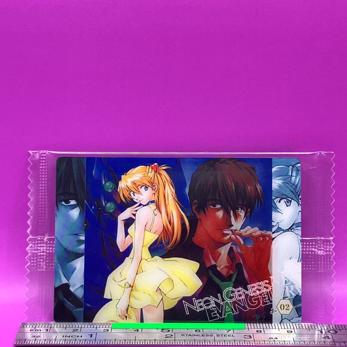 Asuka Langley Soryu Ryoji Kaji CM-07 Evangelion Wafer Card 2008