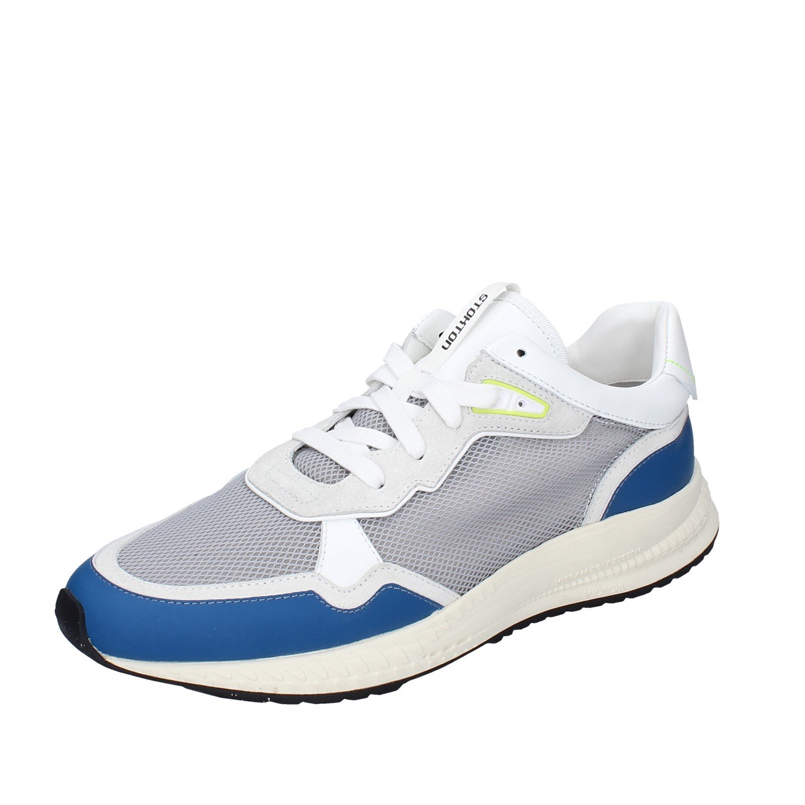 Мужская обувь кроссовки STOKTON 9 EU 42 белый текстиль синяя замша EX48-42 19990₽