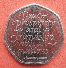 2020 - "BREXIT"  WITHDRAWAL FROM THE EUROPEAN UNION - 50p  COIN - CIRCULATED - Available on eBay