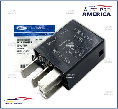 RELAY 1991-2022 FORD C-MAX E150 E250 MUSTANG FLEX LINCOLN F5TZ14N089B OEM NEW