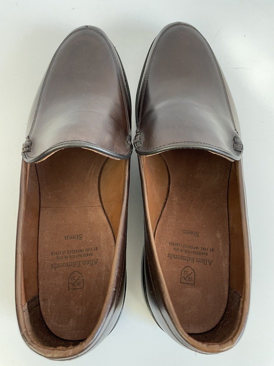 Allen Edmonds Steen Venetian Brown Slip-On Loafers Shoes 10  display picture 2
