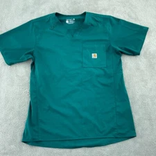 Carhartt Modern fit Scrub Short Sleeve Mens S Green 4375
