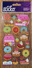 Sticko DONUT CHARACTERS Flat BREAKFAST SNACKS BAKING Dessert Scrapbook Stickers