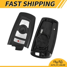 4 Button Key Fob Case Keyless Entry Remote Shell Single Custom for BMW 328i 435i