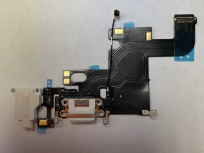 6x LOT OEM SPEC USB Charging PortDock Mic Headphone Flex Cable For iPhone 6 Whit