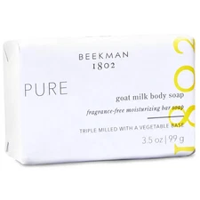 1 BEEKMAN 1802 Goat Milk Body Soap Triple Milled With A Vegetable Base 3.5Oz New