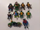 Vintage TMNT Teenage Mutant Ninja Turtles Lot 9 Figures 1 Vehicle