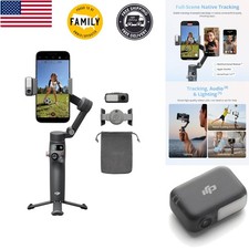 DJI Osmo Mobile 8 Gimbal Stabilizer for Phone, AI Native Tracking with Audio  L