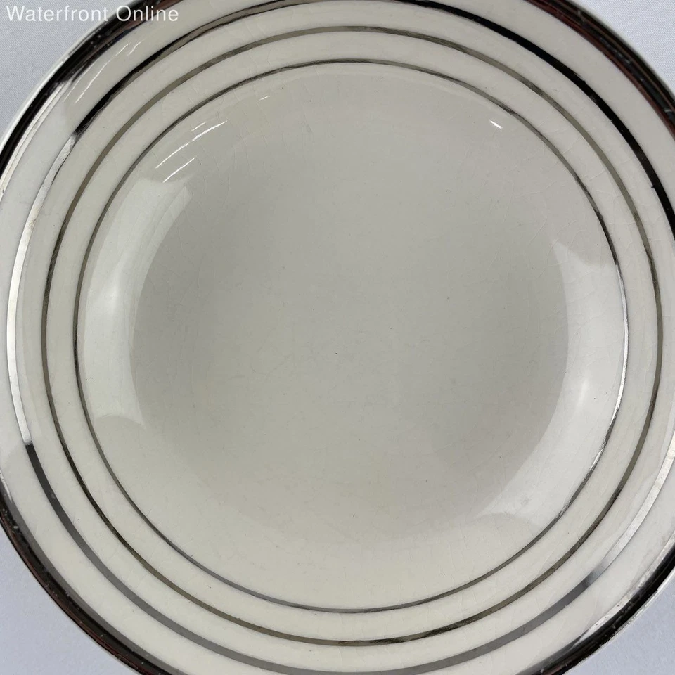 Juego de 3 cuencos de aleación de 5" forrados en oro platino garantizados Century by Salem RARO de colección Foto 2 de 4