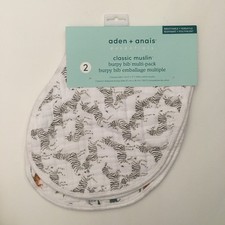 NEW Aden Anais 2 pack Burpy Bib Classic Muslin Cotton Breathable