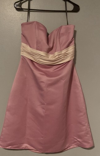 Eden Maids Bridesmaids Collection Mauve Rose Classic Dress Mid Length Formal 14