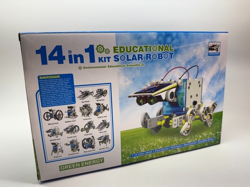 Educational Solar Robot Build-Your-Own Robot Kit Powered by the Sun 14-in-1 kit
