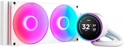 NZXT - Kraken Elite RGB 280mm 2024 Radiator (1x Single-Frame RGB Core Fan) Li...
