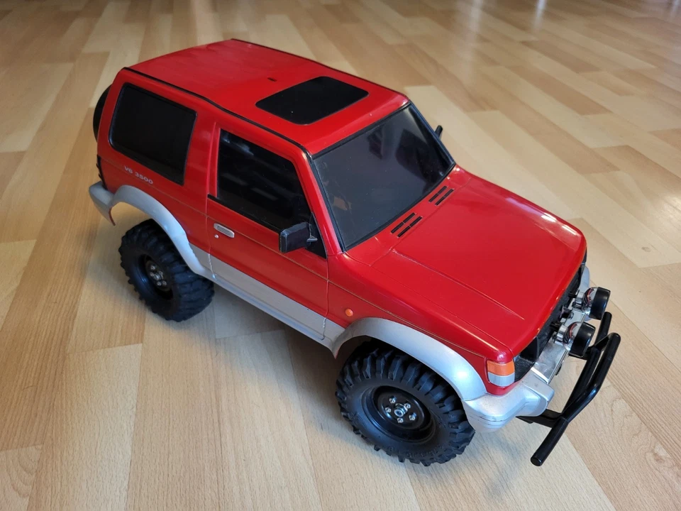 Tamiya 58132 XB Pro Pajero CC-01 Metaltop 4WD 1/10 TOP Zustand ALU Umbauten LED - Bild 2 von 4
