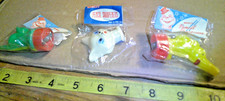 3 original vintage plastic pencil sharpeners Hong Kong sealed 1