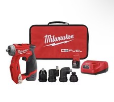 Milwaukee 2505-22, M12 4-in-1 Installation 3/8 Drill Driver Kit, 4-Tool Heads