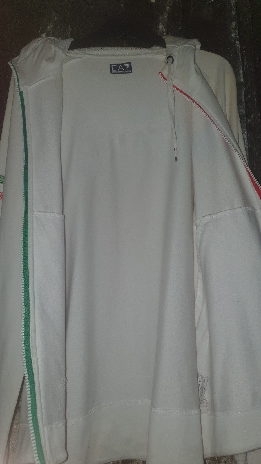 Rare Armanin Jacket EA7 Emporio Armani Size M White Men's image 3