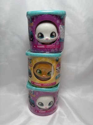 Pui Pui Kitties Lot 3 Surprise Cups New Sealed Missing Tail Parts AS IS