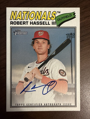 2026 Topps Heritage Robert Hassell III Real One Auto Nationals #ROA-RH