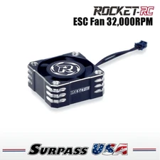 Rocket-RC Silver ESC 25mm Aluminum Cooling Fan 32,000RPM